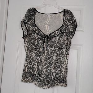 Apt 9 Short Sleeve Blouse, L, Sexy